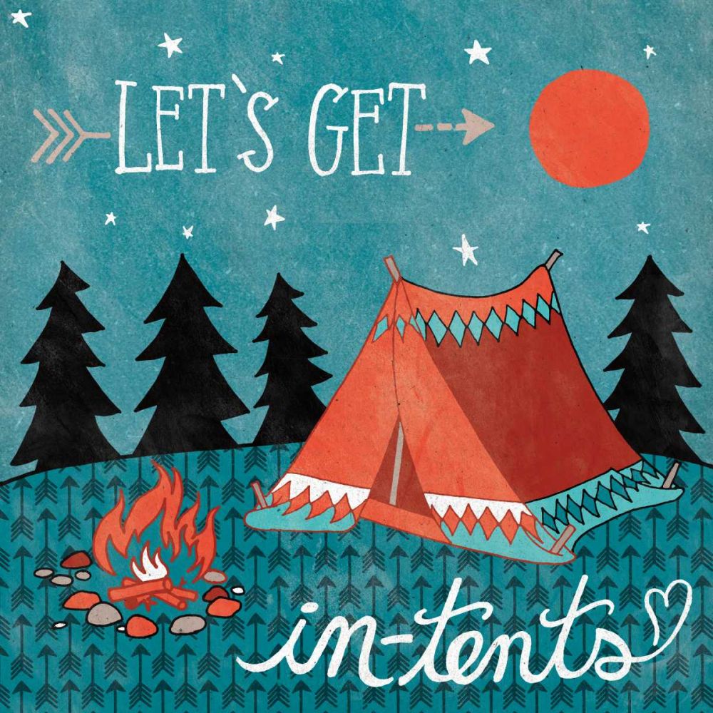 Adventure Love Tent art print by Mary Urban for $57.95 CAD