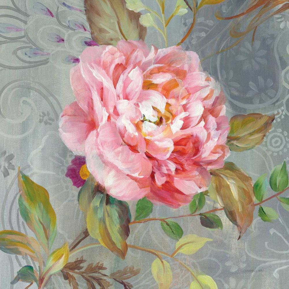 Peonies and Paisley II art print by Danhui Nai for $57.95 CAD
