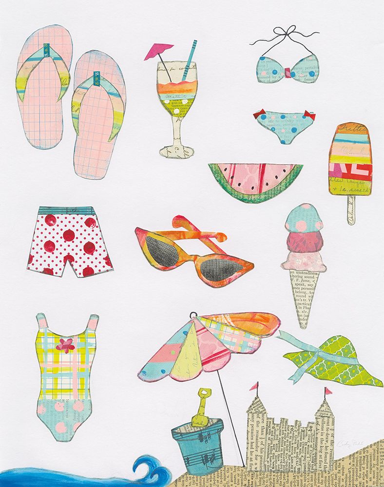 At the Beach I art print by Courtney Prahl for $57.95 CAD