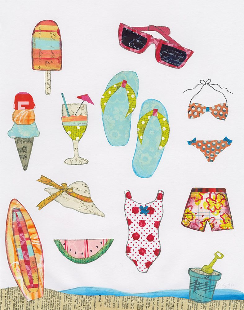 At the Beach II art print by Courtney Prahl for $57.95 CAD