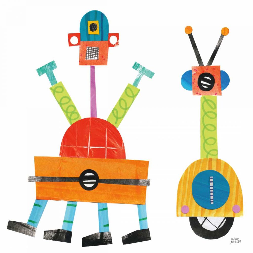 Robot Party Element VII art print by Melissa Averinos for $57.95 CAD