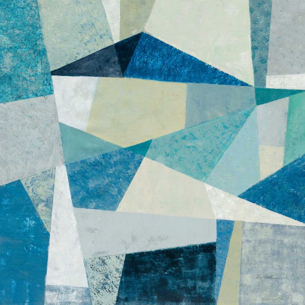 Indigo Geo Metric Soft art print by Silvia Vassileva for $57.95 CAD