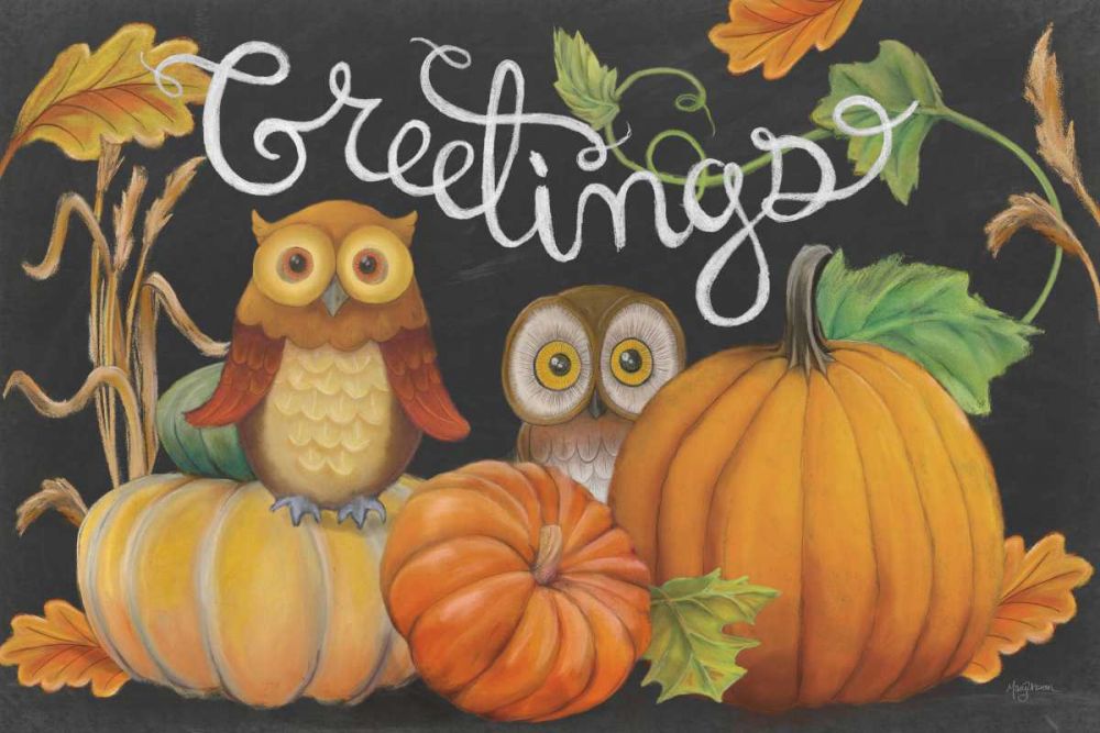 Harvest Owl I art print by Mary Urban for $57.95 CAD