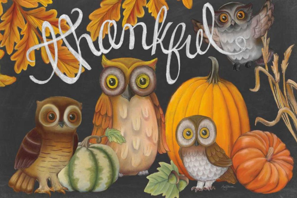 Harvest Owl III art print by Mary Urban for $57.95 CAD