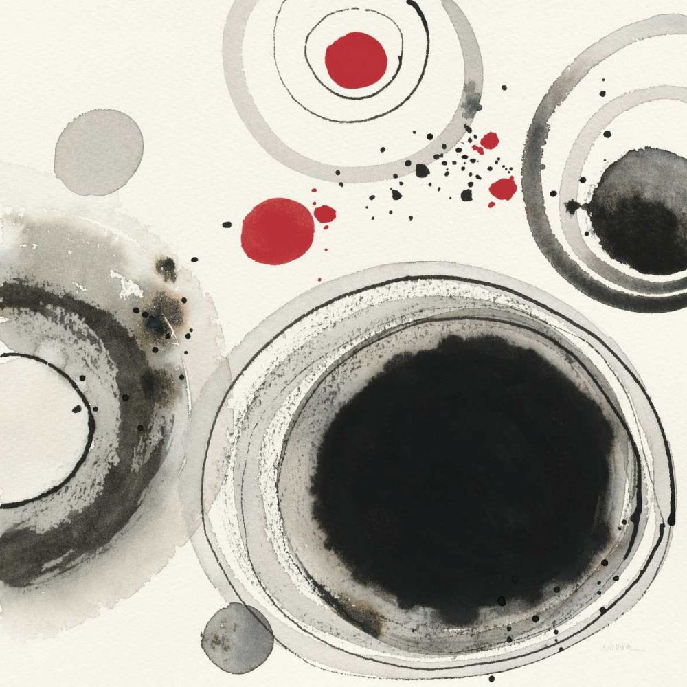 Planetary IV with Red art print by Shirley Novak for $57.95 CAD
