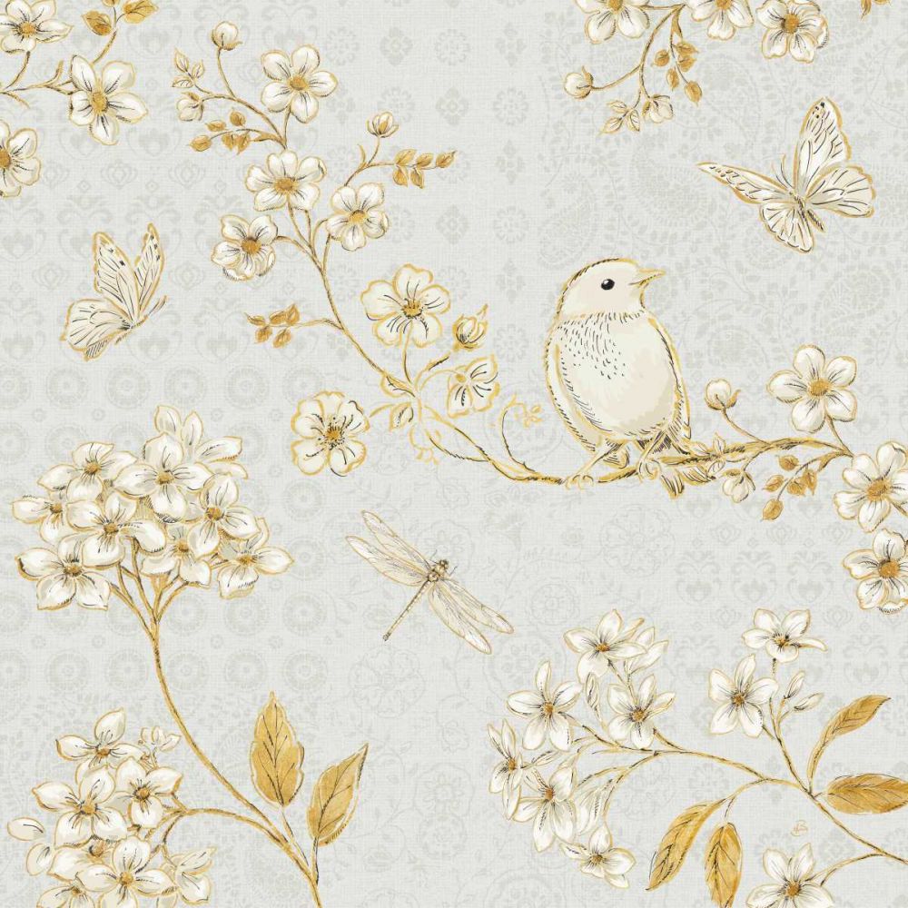 Golden Garden III art print by Daphne Brissonnet for $57.95 CAD
