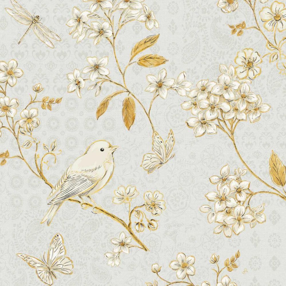 Golden Garden IV art print by Daphne Brissonnet for $57.95 CAD