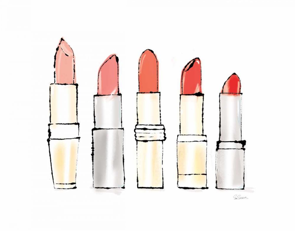 Beauty and Sass Red II art print by Sue Schlabach for $57.95 CAD