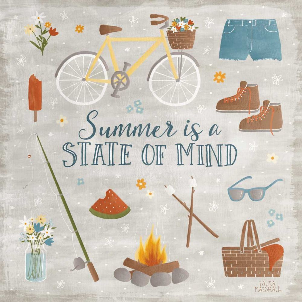 Summer Sunshine I art print by Laura Marshall for $57.95 CAD