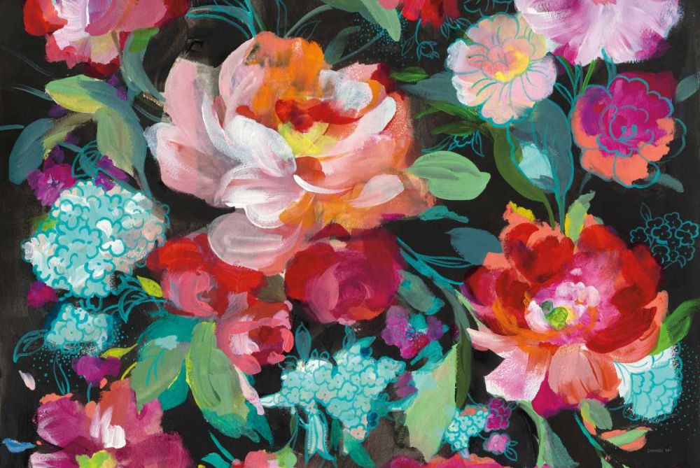 Bright Floral Medley Crop art print by Danhui Nai for $57.95 CAD