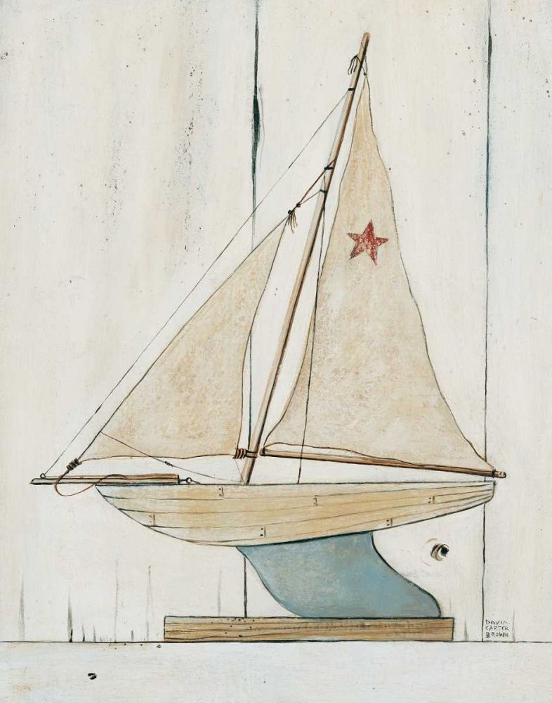 Pond Yacht II art print by David Carter Brown for $57.95 CAD