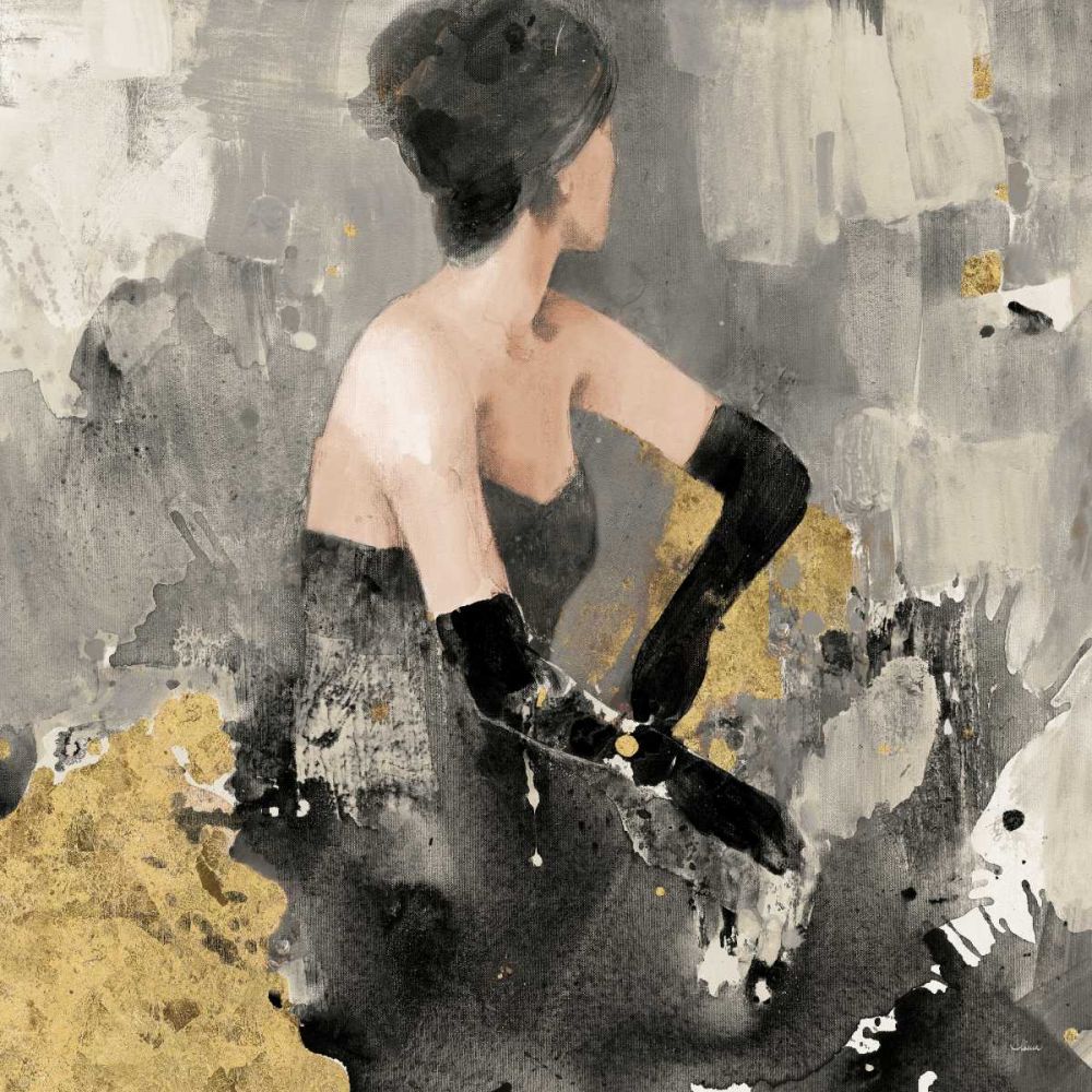 Beautiful Gaze I Neutral Gold art print by Albena Hristova for $57.95 CAD
