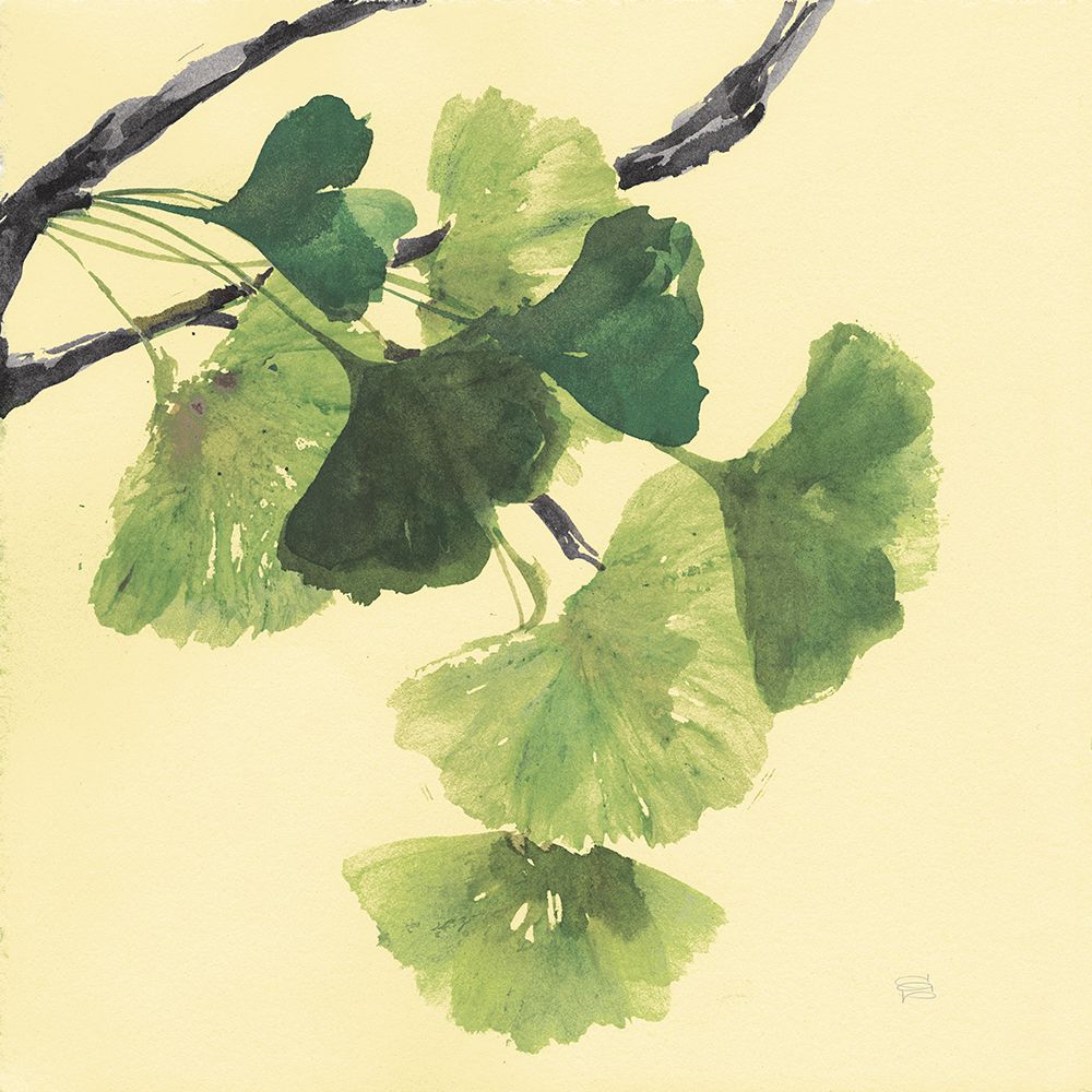Gingko Leaves I Dark art print by Chris Paschke for $57.95 CAD