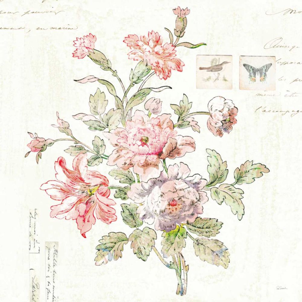 Cottage Roses III art print by Sue Schlabach for $57.95 CAD