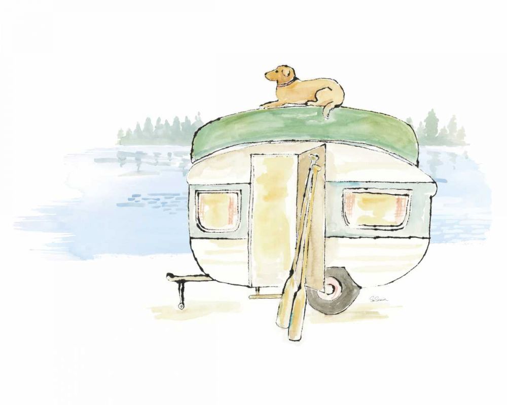Lakeside Days II art print by Sue Schlabach for $57.95 CAD
