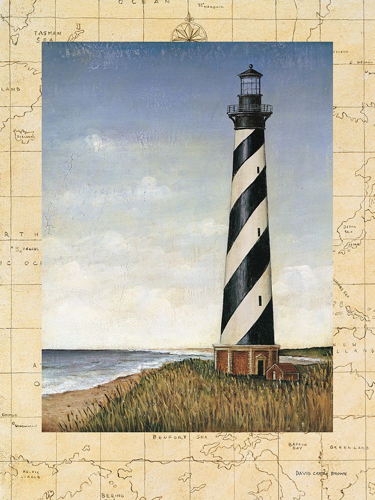Coastal Light Map art print by David Carter Brown for $57.95 CAD