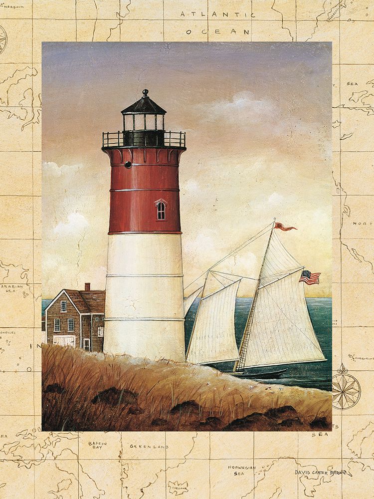 Schooner Bay Map art print by David Carter Brown for $57.95 CAD