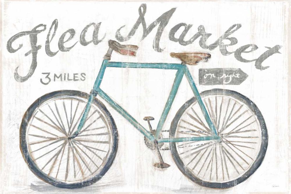 White Barn Flea Market I art print by Sue Schlabach for $57.95 CAD
