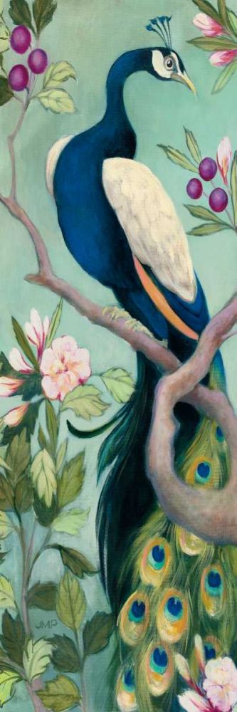 Pretty Peacock I Crop art print by Julia Purinton for $57.95 CAD