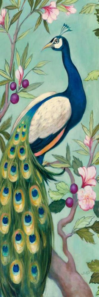 Pretty Peacock II Crop art print by Julia Purinton for $57.95 CAD