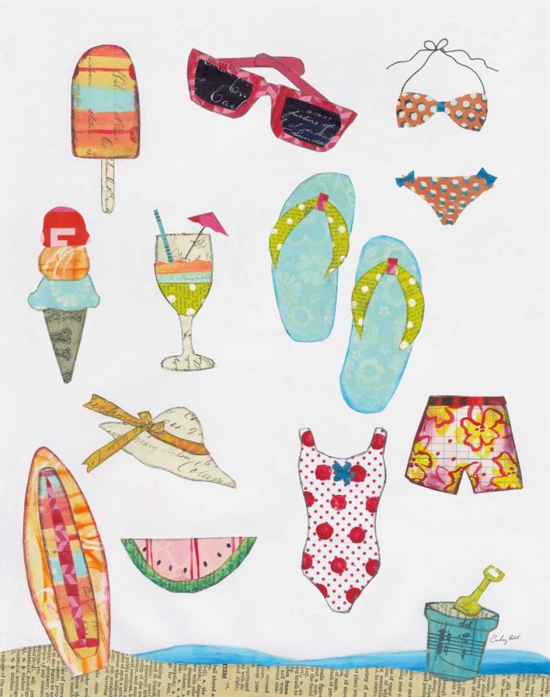 At the Beach II v2 art print by Courtney Prahl for $57.95 CAD