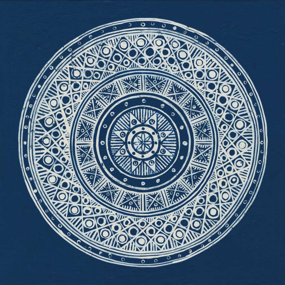 Seville IV Dark Blue FB art print by Kathrine Lovell for $57.95 CAD