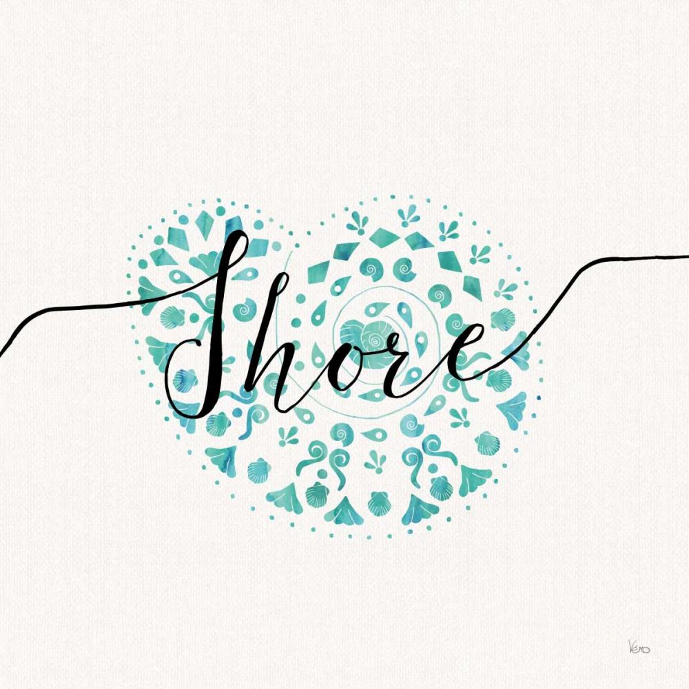 Sea Charms IV Teal art print by Veronique Charron for $57.95 CAD