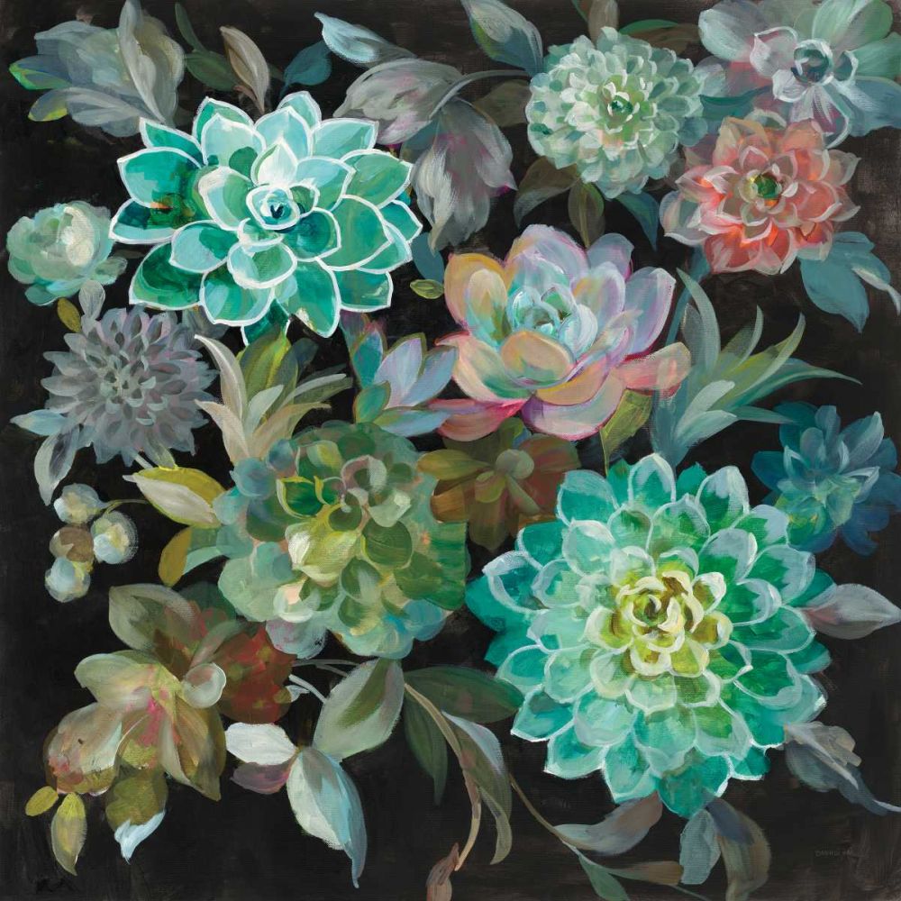 Floral Succulents art print by Danhui Nai for $57.95 CAD