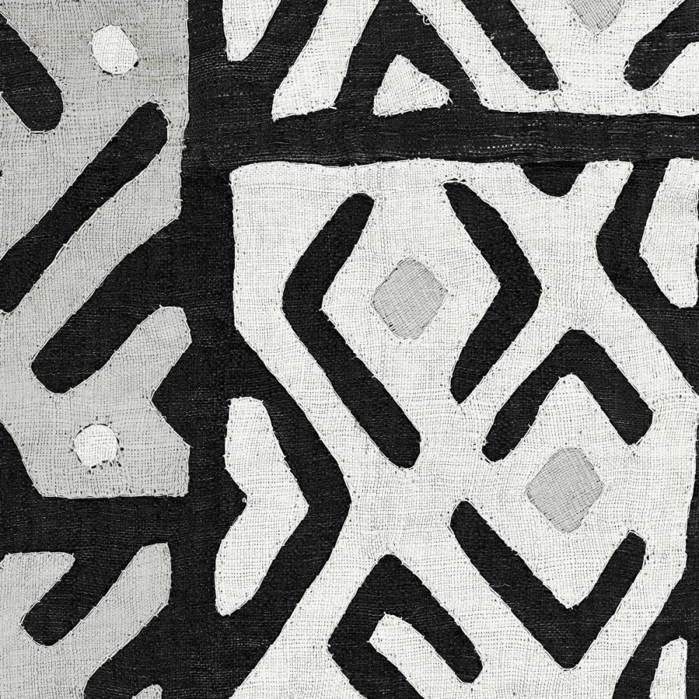 Kuba Cloth I Square I BW art print by Wild Apple Portfolio for $57.95 CAD
