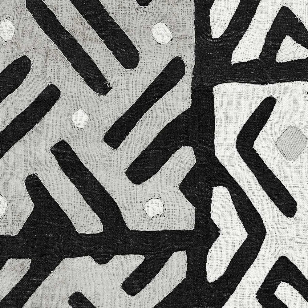 Kuba Cloth I Square II BW art print by Wild Apple Portfolio for $57.95 CAD