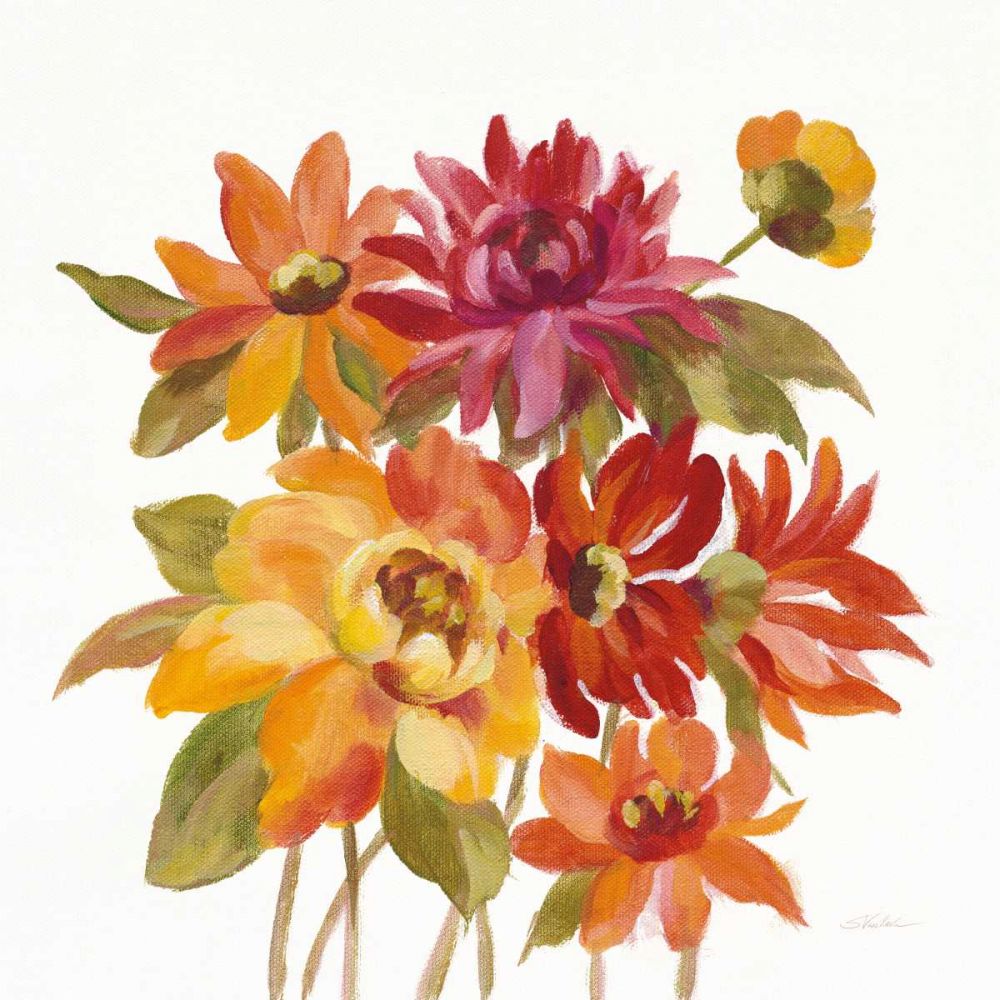 English Garden I on White art print by Silvia Vassileva for $57.95 CAD
