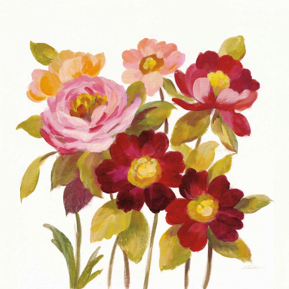 English Garden IV on White art print by Silvia Vassileva for $57.95 CAD