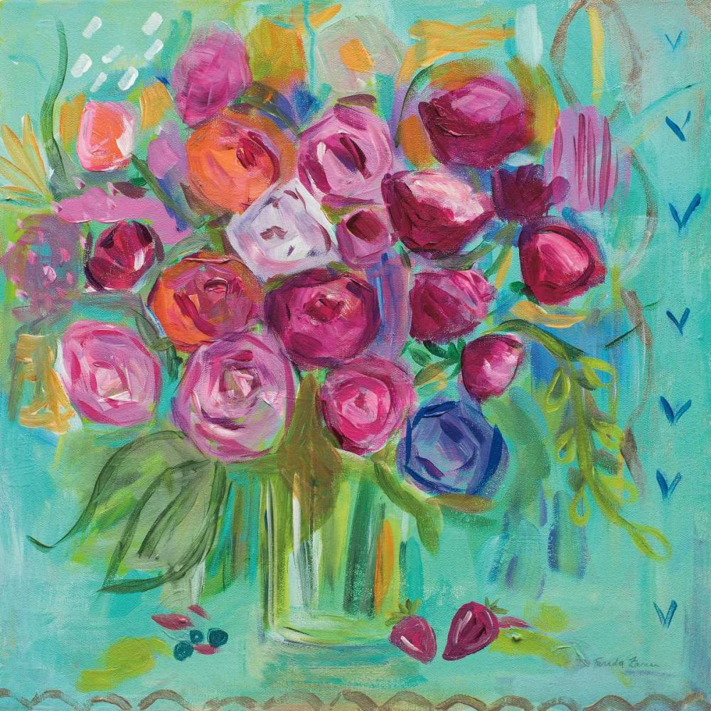 Pink Peonies art print by Farida Zaman for $57.95 CAD