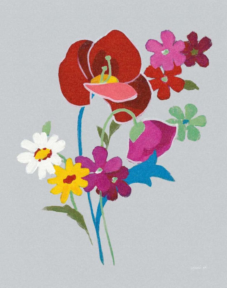 Alpine Bouquet II Gray art print by Danhui Nai for $57.95 CAD