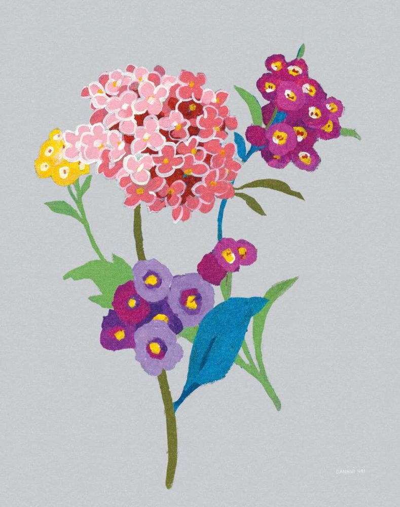Alpine Bouquet III Gray art print by Danhui Nai for $57.95 CAD