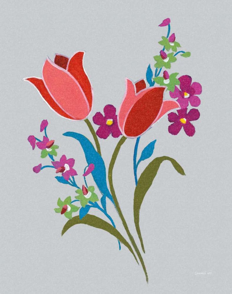 Alpine Bouquet IV Gray art print by Danhui Nai for $57.95 CAD