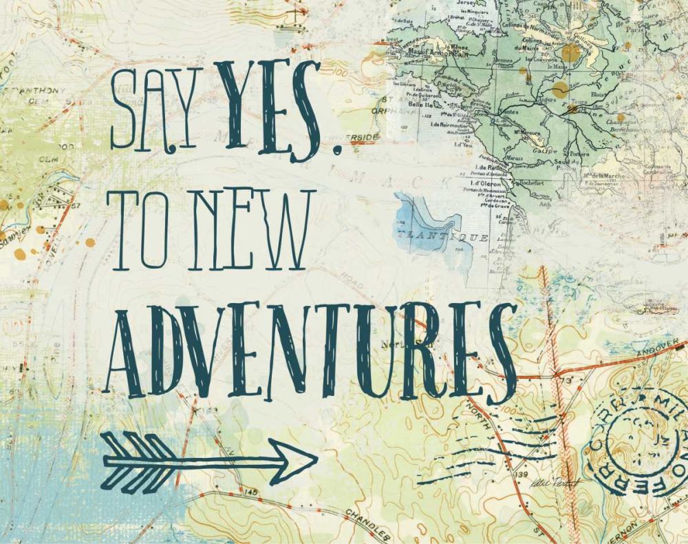 Map Sentiments II v2 art print by Katie Pertiet for $57.95 CAD