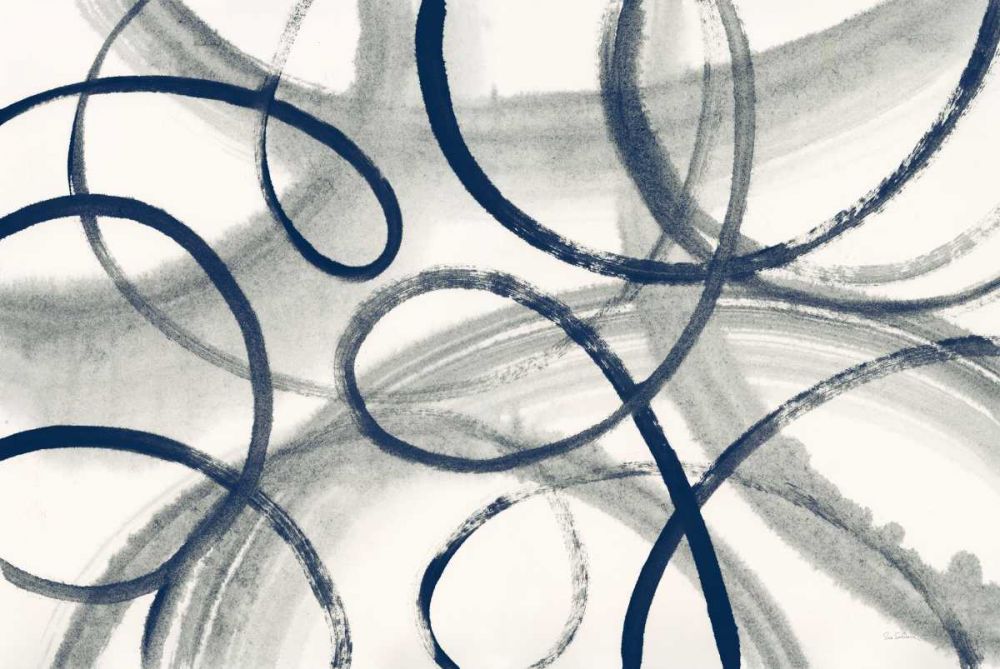 Calligraphia with Navy art print by Sue Schlabach for $57.95 CAD
