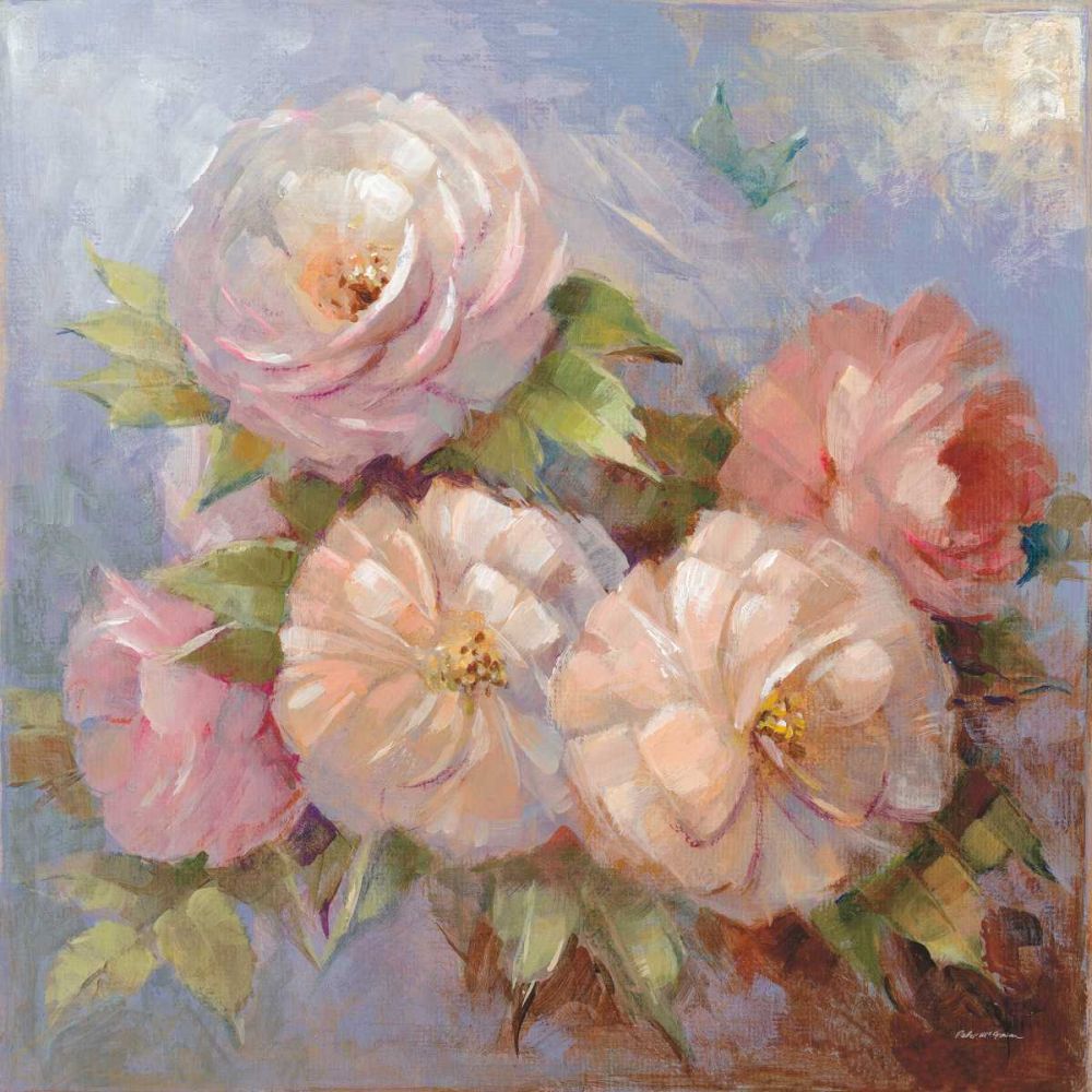 Roses on Blue III Crop art print by Peter McGowan for $57.95 CAD
