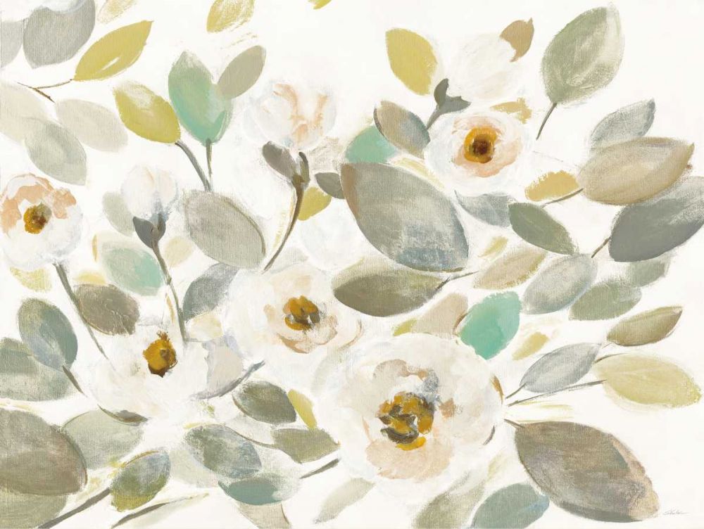 Blooming Branches II on White art print by Silvia Vassileva for $57.95 CAD