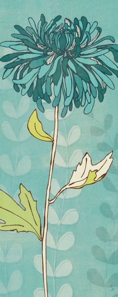 Sarahs Garden in Blue I art print by Sarah Adams for $57.95 CAD