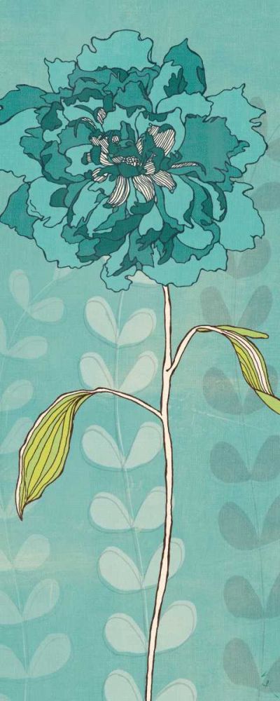 Sarahs Garden in Blue II art print by Sarah Adams for $57.95 CAD