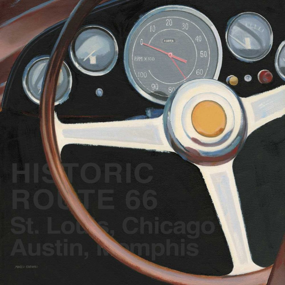 RPM I Route 66 Words art print by Marco Fabiano for $57.95 CAD
