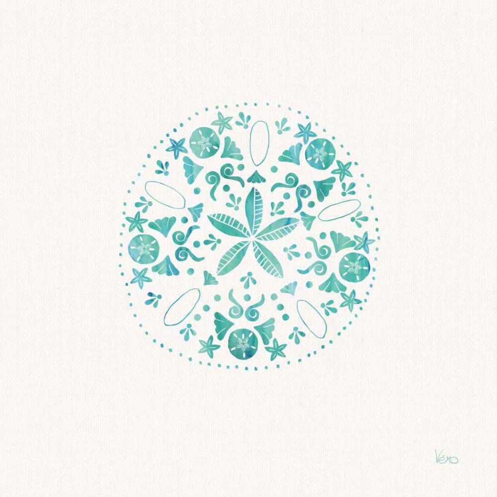 Sea Charms II Teal no Words art print by Veronique Charron for $57.95 CAD