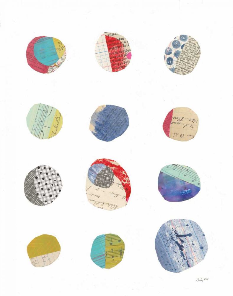 Geometric Collage II on White art print by Courtney Prahl for $57.95 CAD