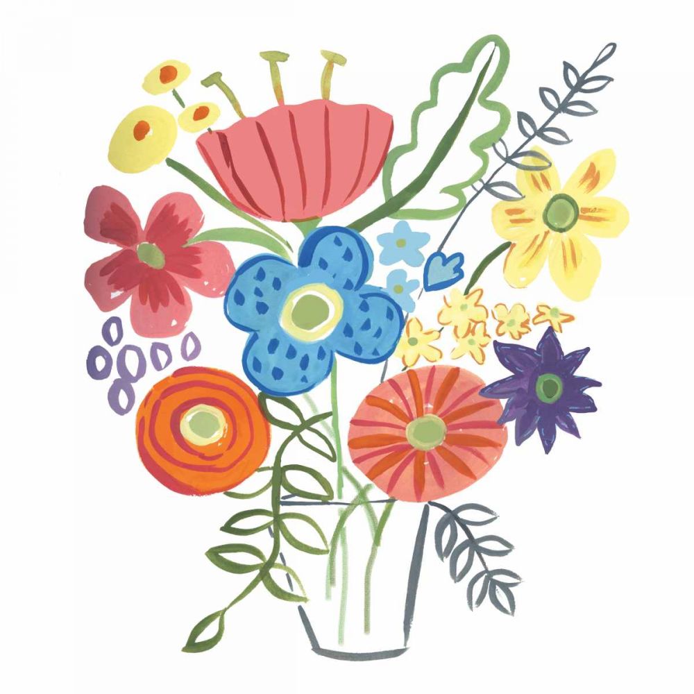 Floral Medley I art print by Farida Zaman for $57.95 CAD