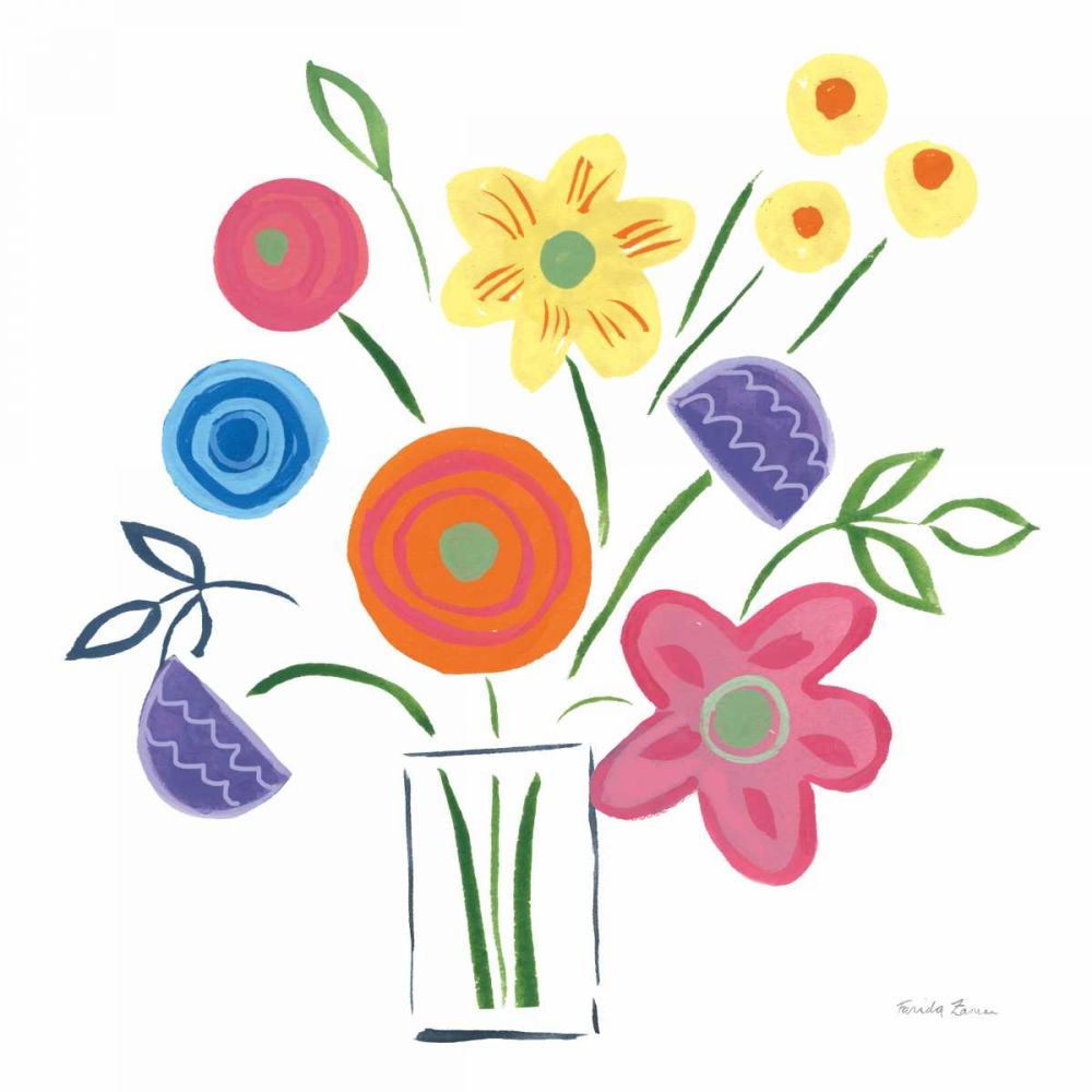 Floral Medley II art print by Farida Zaman for $57.95 CAD