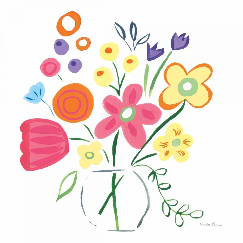 Floral Medley III art print by Farida Zaman for $57.95 CAD