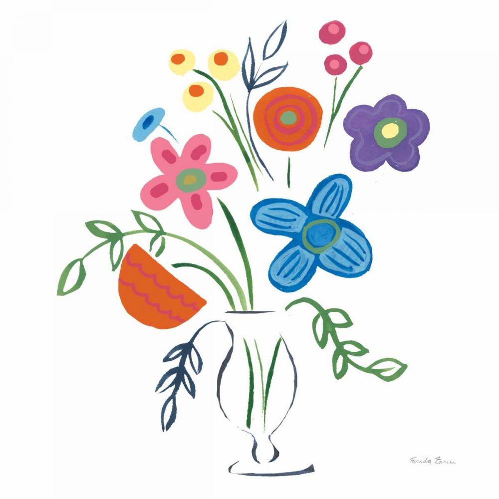 Floral Medley IV art print by Farida Zaman for $57.95 CAD