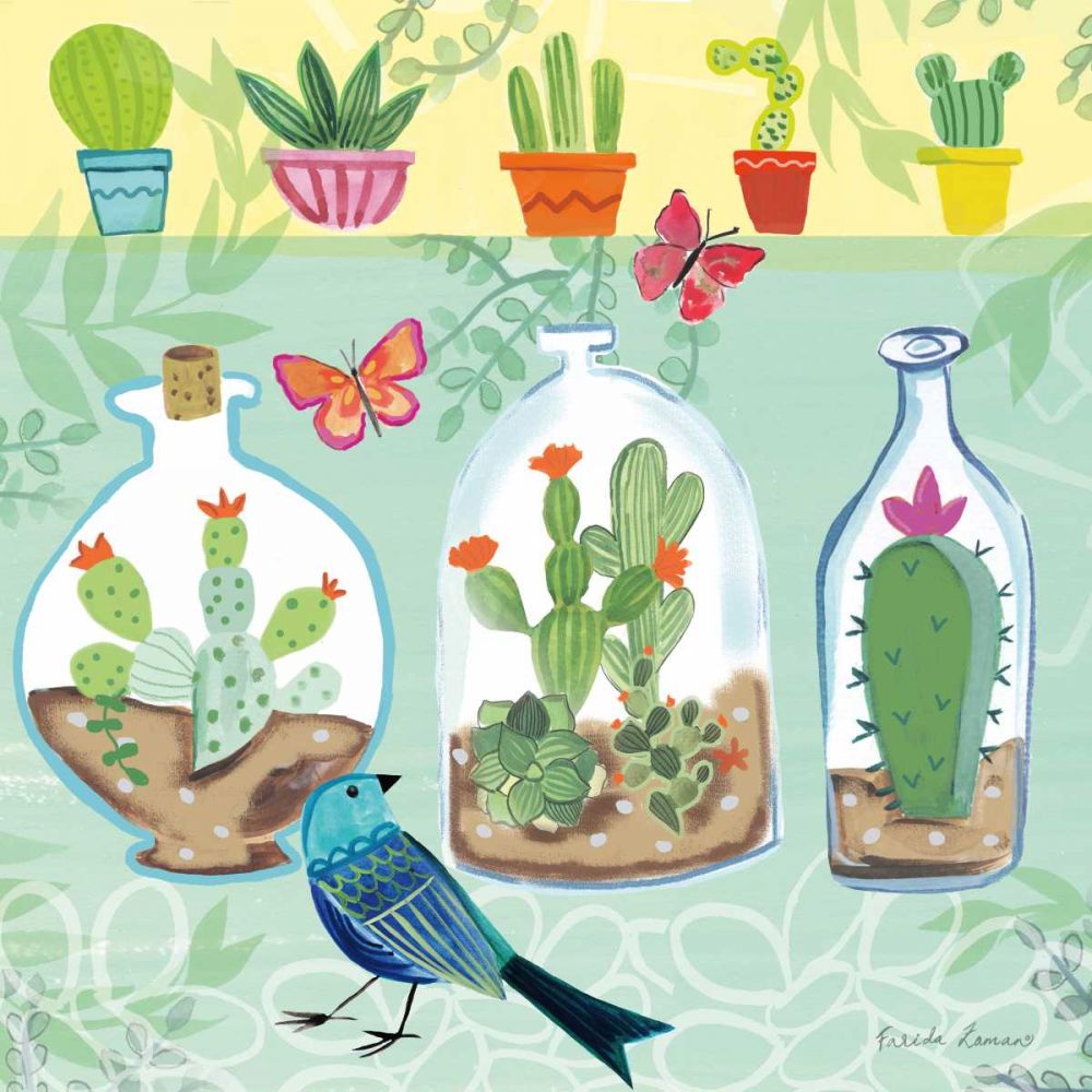 Cacti Garden I art print by Farida Zaman for $57.95 CAD